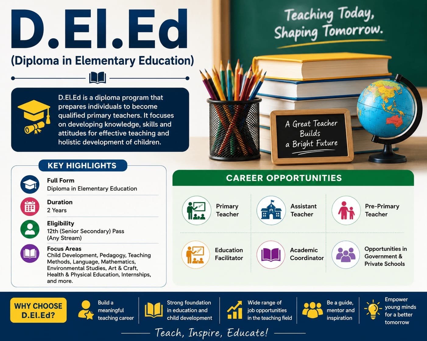 D.El.Ed (Diploma in Elementary Education)